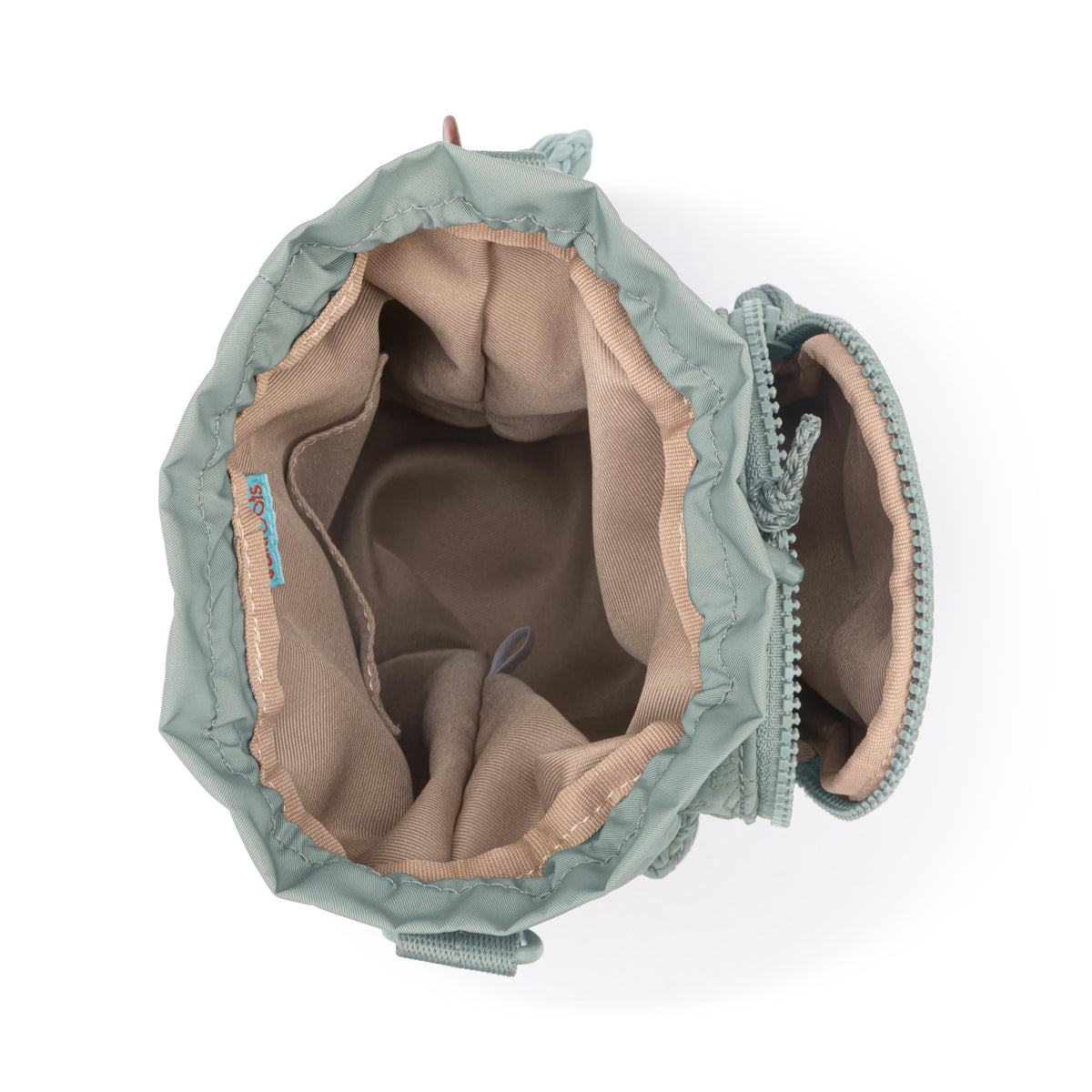 Sakroots Banyan Drawstring Crossbody - EcoTwill - Sage Flower Blossom Quilted