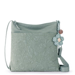 Sakroots Banyan Basic Crossbody - EcoTwill - Sage Flower Blossom Quilted