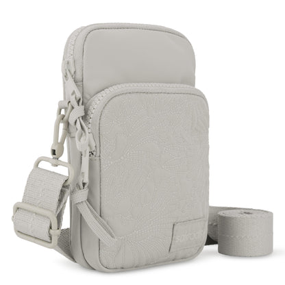 Sakroots Koa Smartphone Crossbody - EcoTwill - Pebble Flower Blossom Quilted