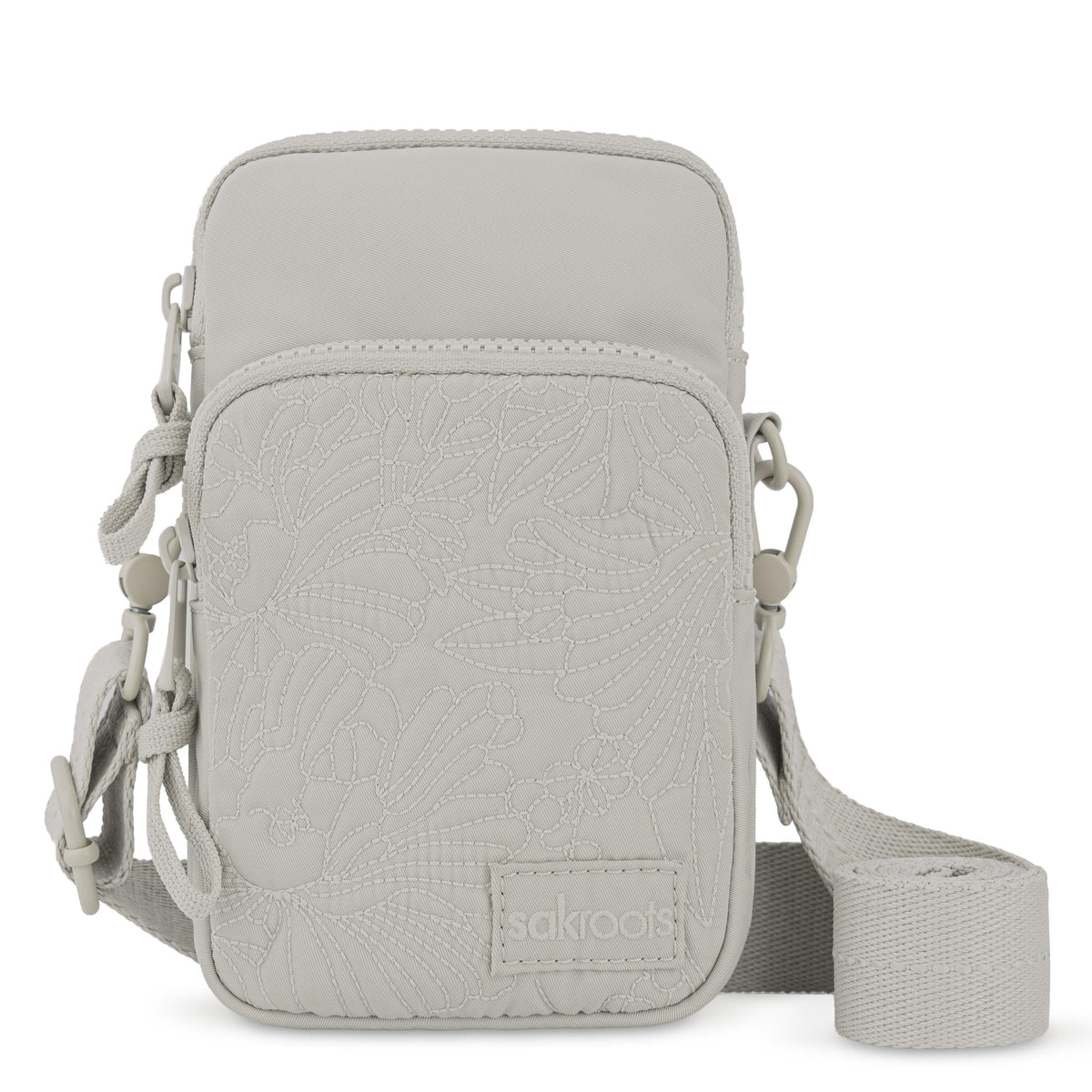 Sakroots Koa Smartphone Crossbody - EcoTwill - Pebble Flower Blossom Quilted