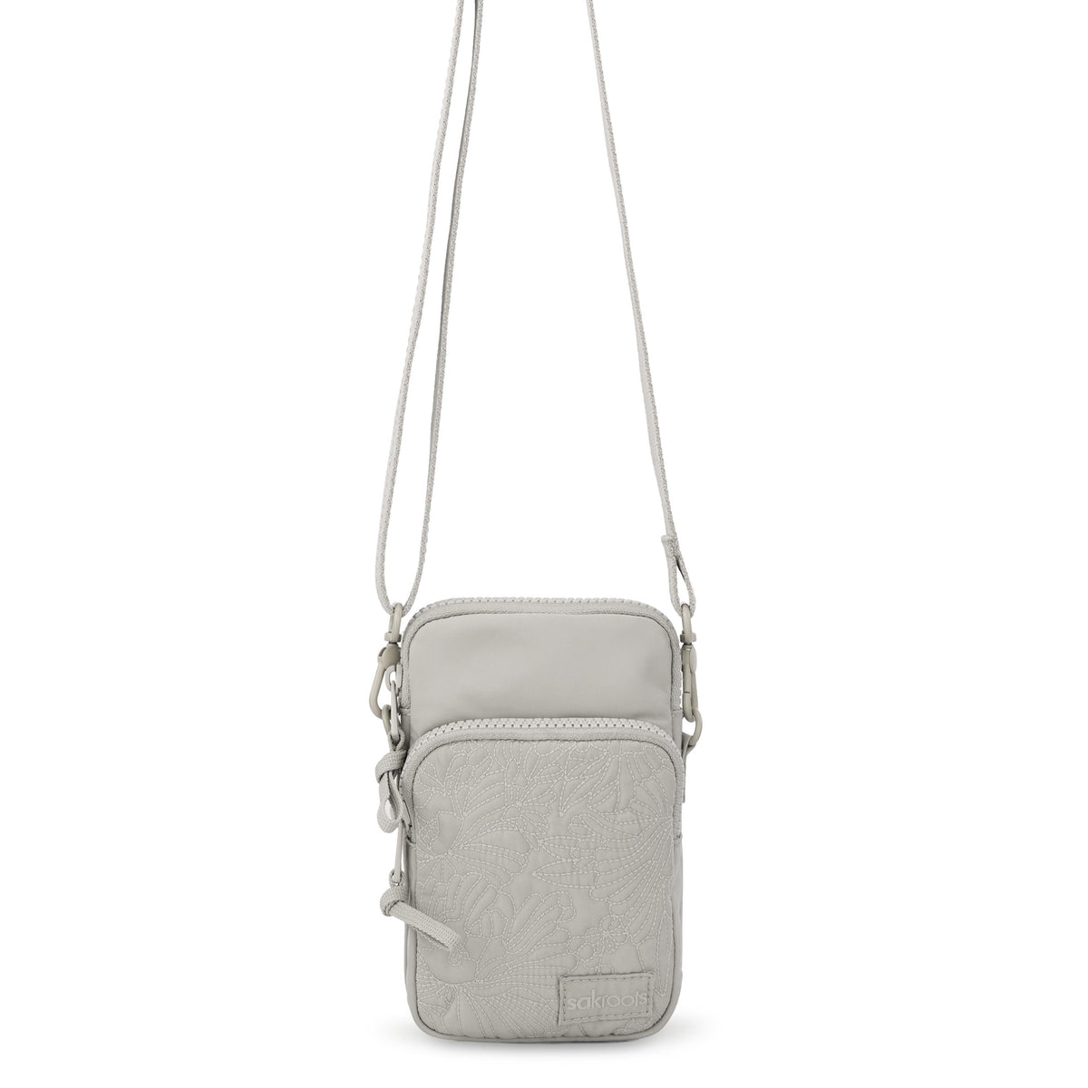 Sakroots Koa Smartphone Crossbody - EcoTwill - Pebble Flower Blossom Quilted