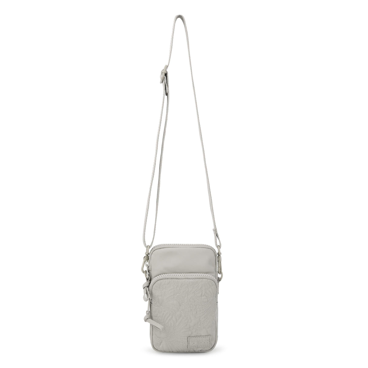 Sakroots Koa Smartphone Crossbody - EcoTwill - Pebble Flower Blossom Quilted
