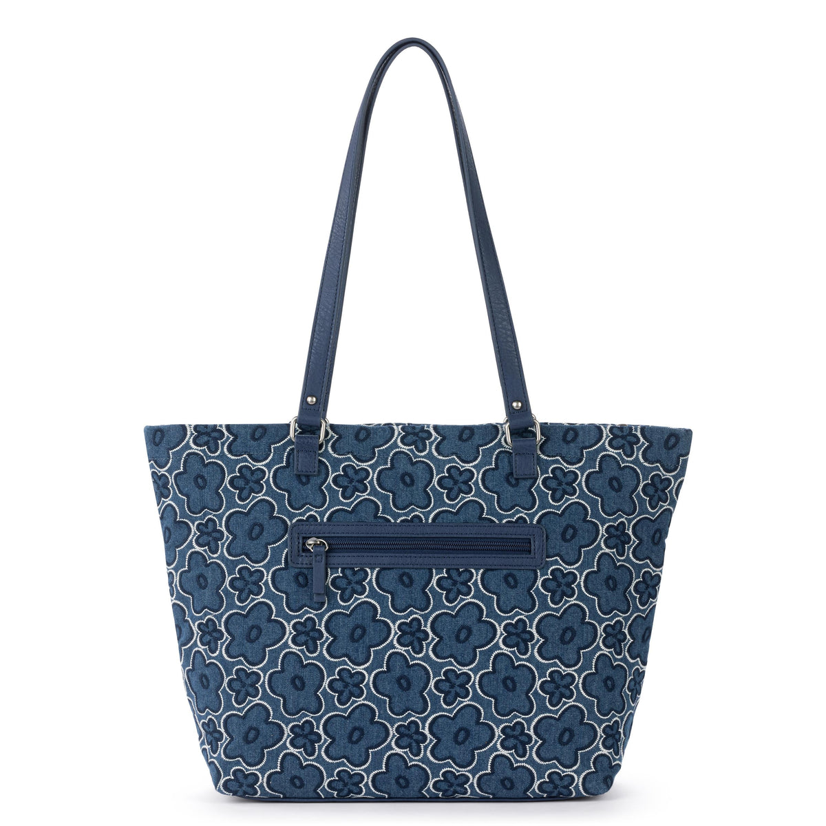 Sakroots Banyan Shoulder Tote - Denim - Denim Retro Flower