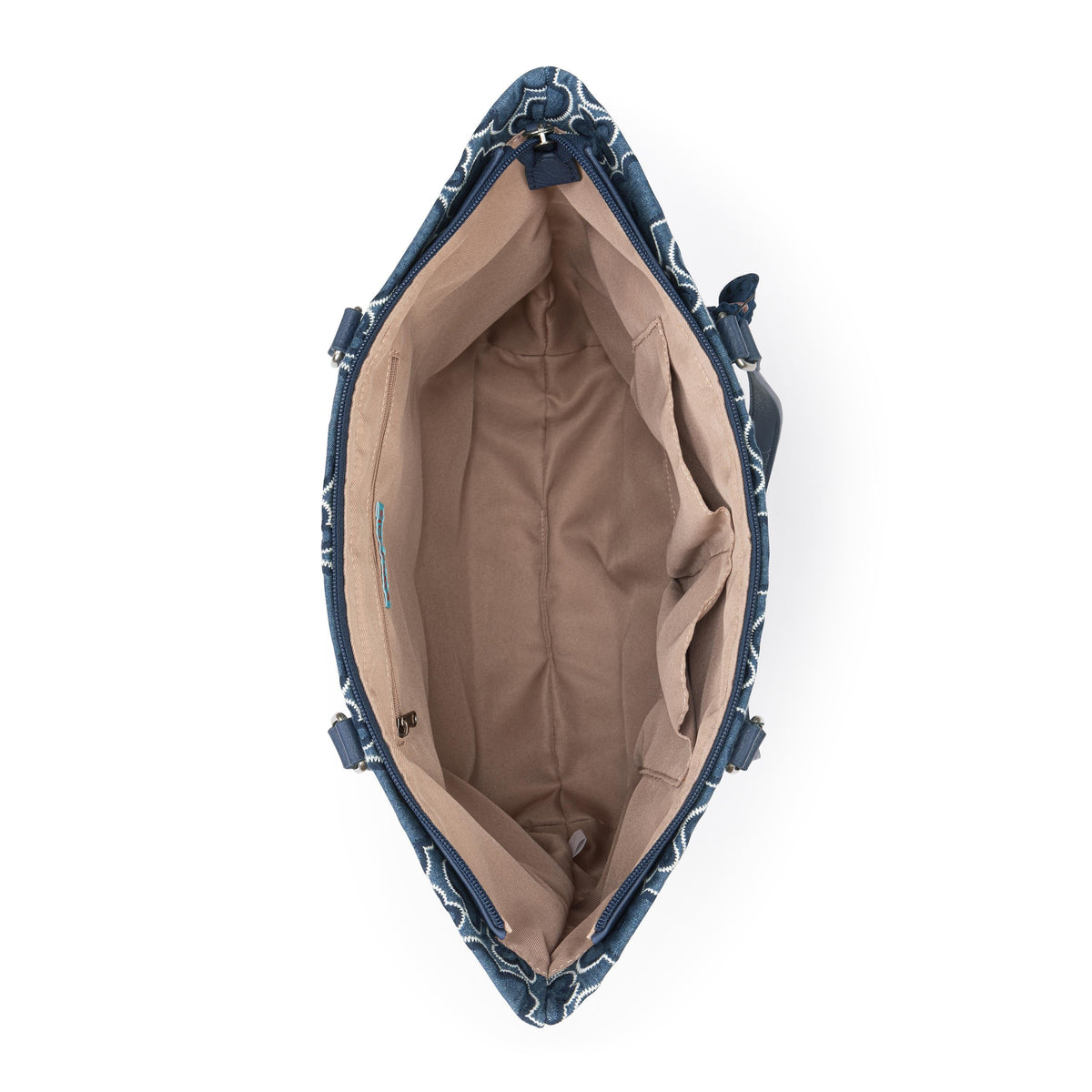 Sakroots Banyan Shoulder Tote - Denim - Denim Retro Flower