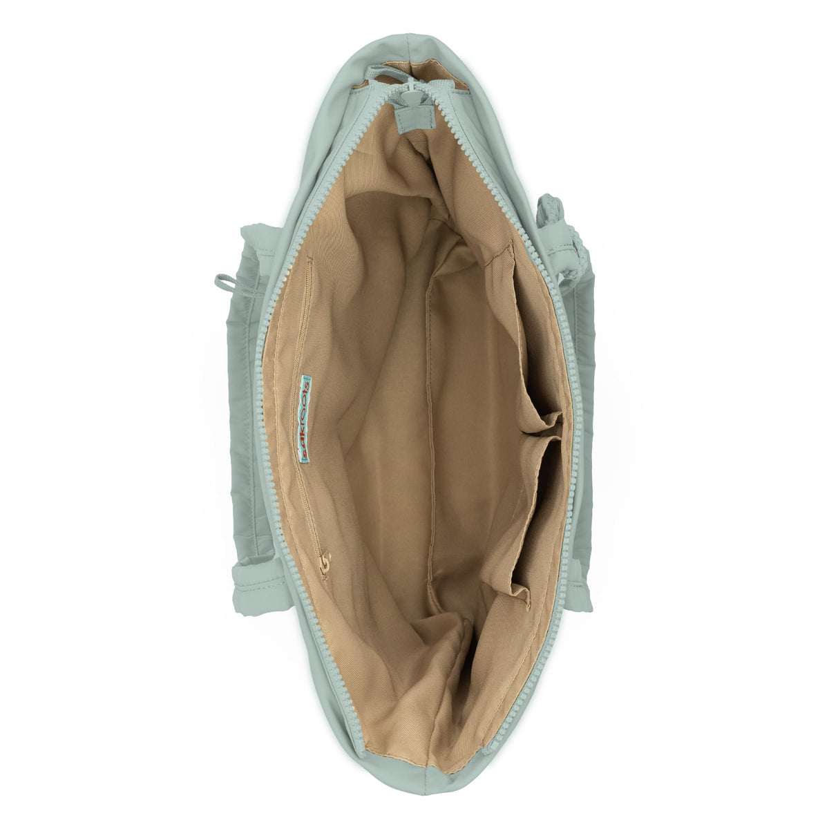 Sakroots Banyan Shoulder Tote - EcoTwill - Sage Flower Blossom Quilted
