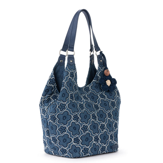 Sakroots Roma Shopper - Denim - Denim Retro Flower