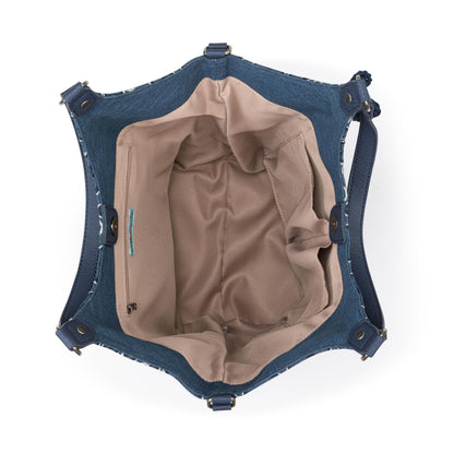 Sakroots Roma Shopper - Denim - Denim Retro Flower