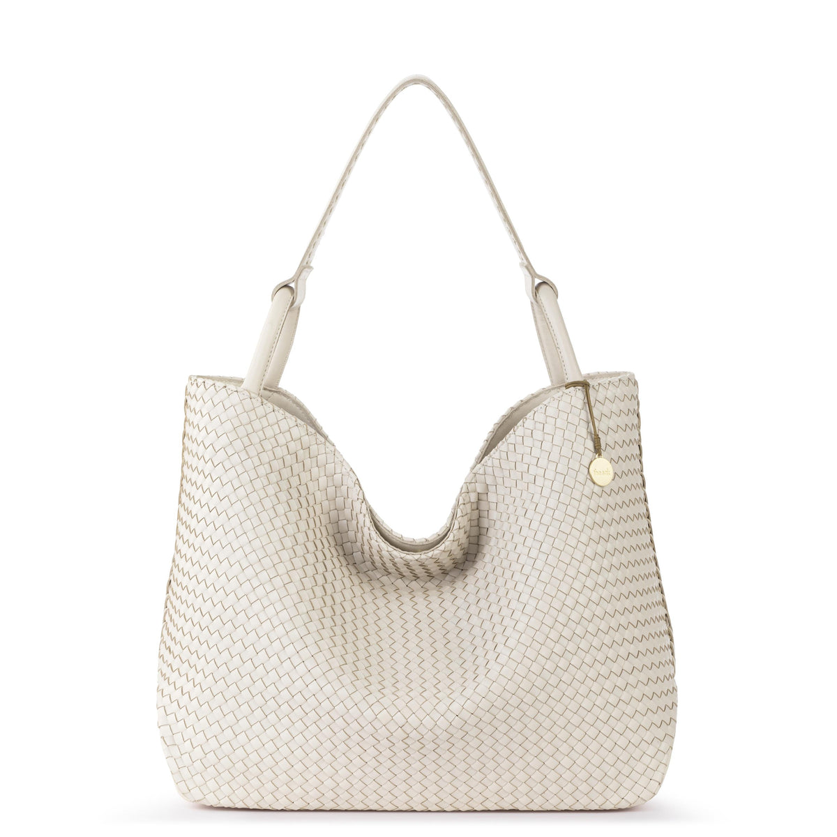 The Sak Los Feliz Large Tote - Leather - Stone Woven