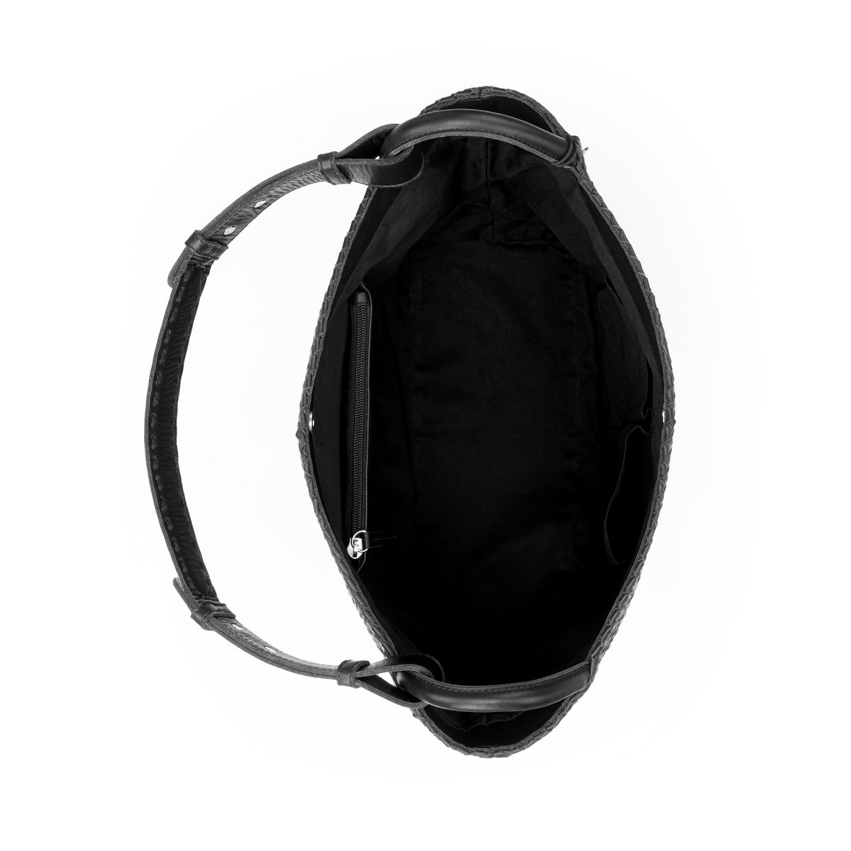 The Sak Los Feliz Medium Tote - Leather - Black Woven