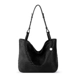 The Sak Los Feliz Medium Tote - Leather - Black Woven