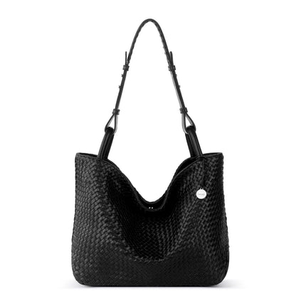 The Sak Los Feliz Medium Tote - Leather - Black Woven
