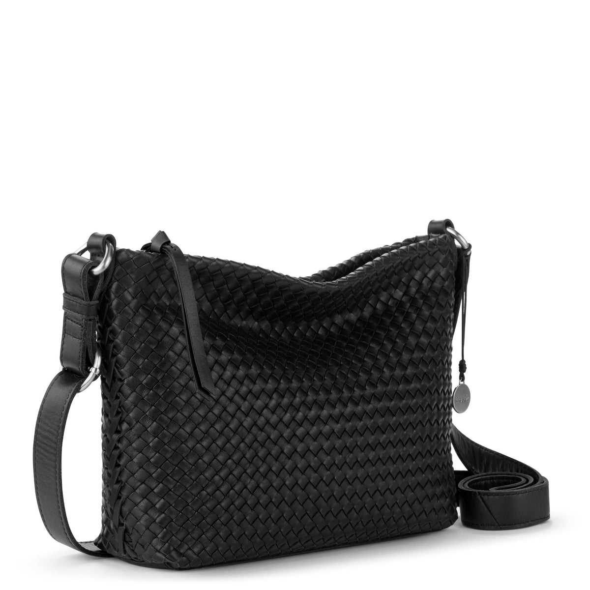 The Sak Melrose Crossbody - Leather - Black Woven