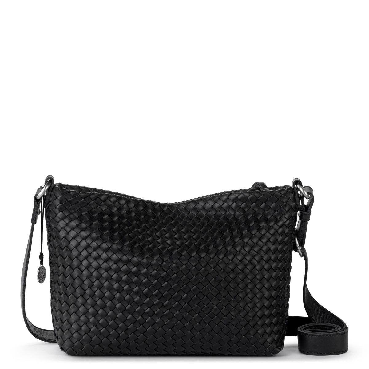 The Sak Melrose Crossbody - Leather - Black Woven