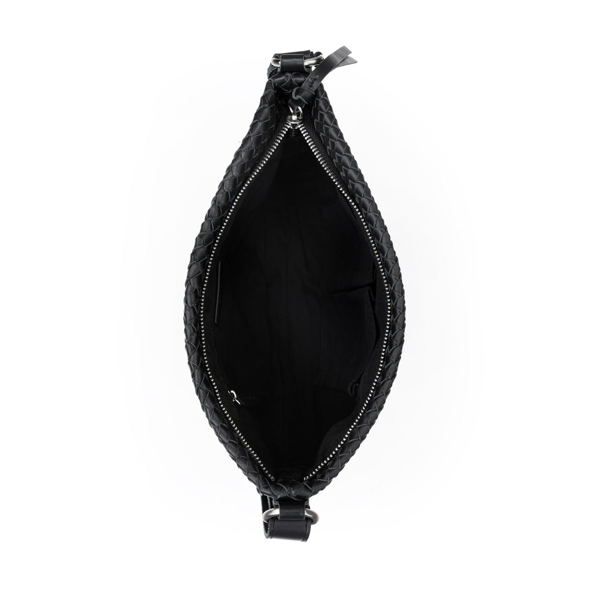 The Sak Melrose Crossbody - Leather - Black Woven