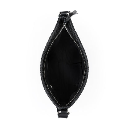The Sak Melrose Crossbody - Leather - Black Woven