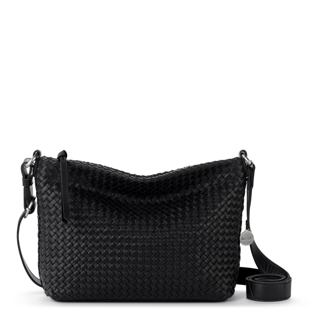 The Sak Melrose Crossbody - Leather - Black Woven