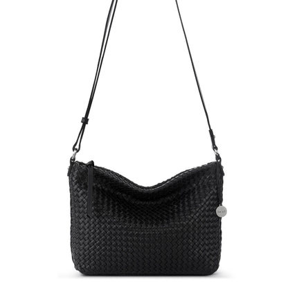 The Sak Melrose Crossbody - Leather - Black Woven