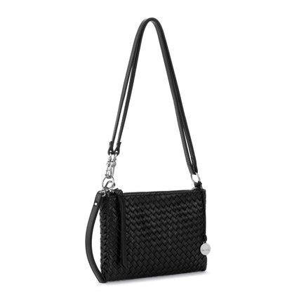 The Sak Vita Convertible Wristlet - Leather - Black Woven