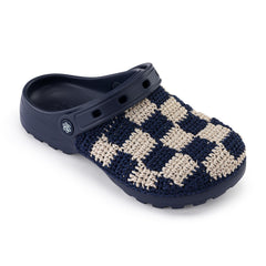 Hand Crochet - Denim Check