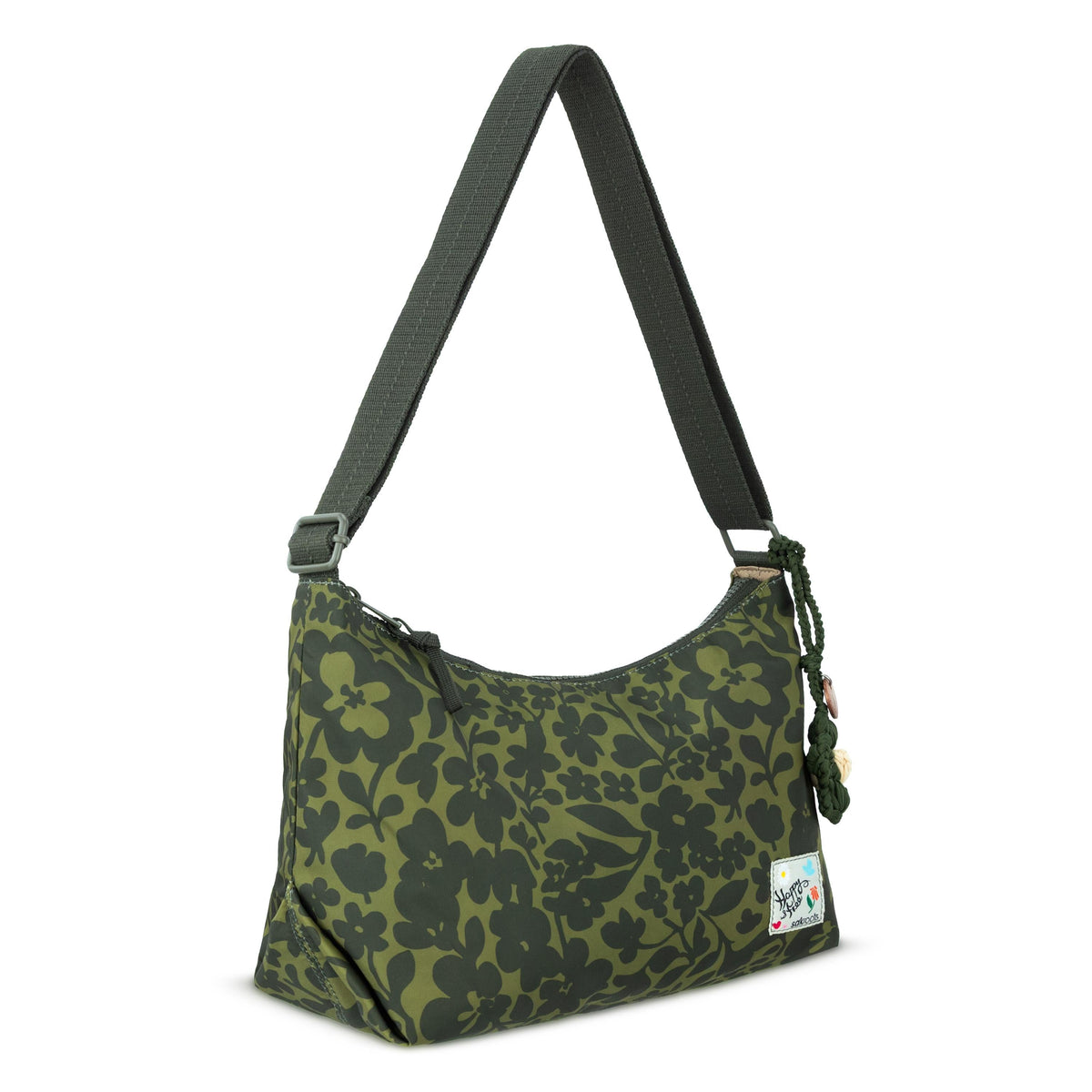 Sakroots Banyan Hobo - EcoTwill - Olive Shadow Floral