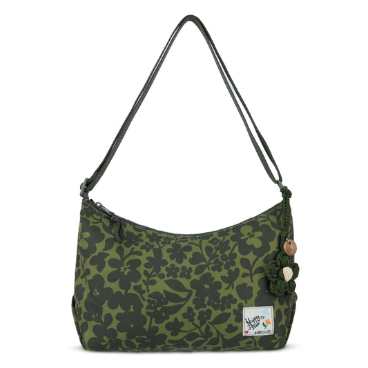 Sakroots Banyan Hobo - EcoTwill - Olive Shadow Floral