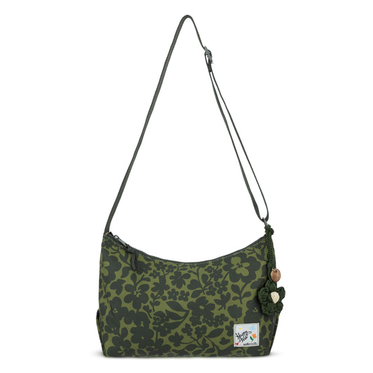 Sakroots Banyan Hobo - EcoTwill - Olive Shadow Floral