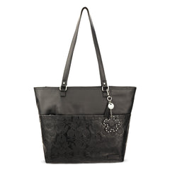 EcoTwill - Black Floral Embossed