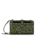 Sakroots Smartphone Wallet - EcoTwill - Olive Shadow Floral