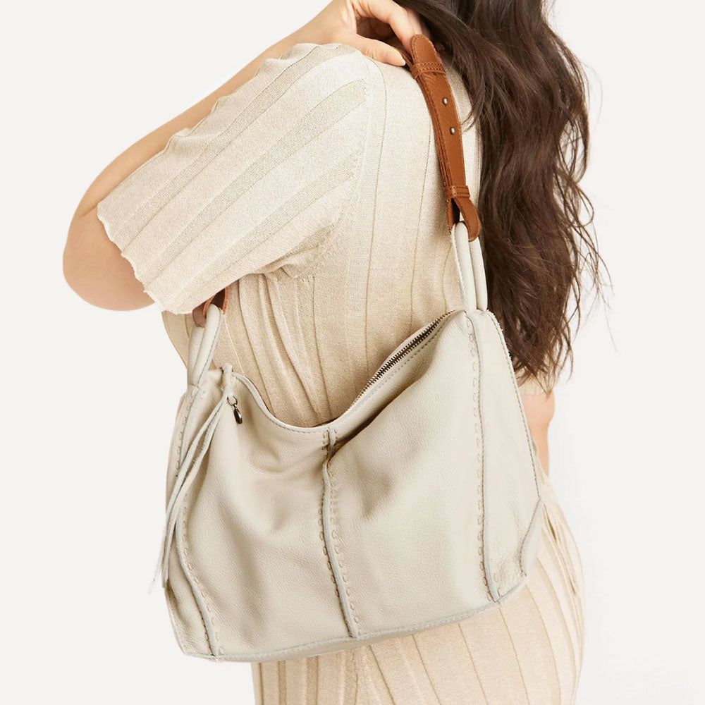The Sak Los Feliz Hobo - Leather - Stone